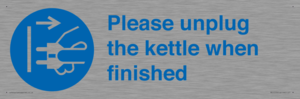 Please unplug the kettle when finished